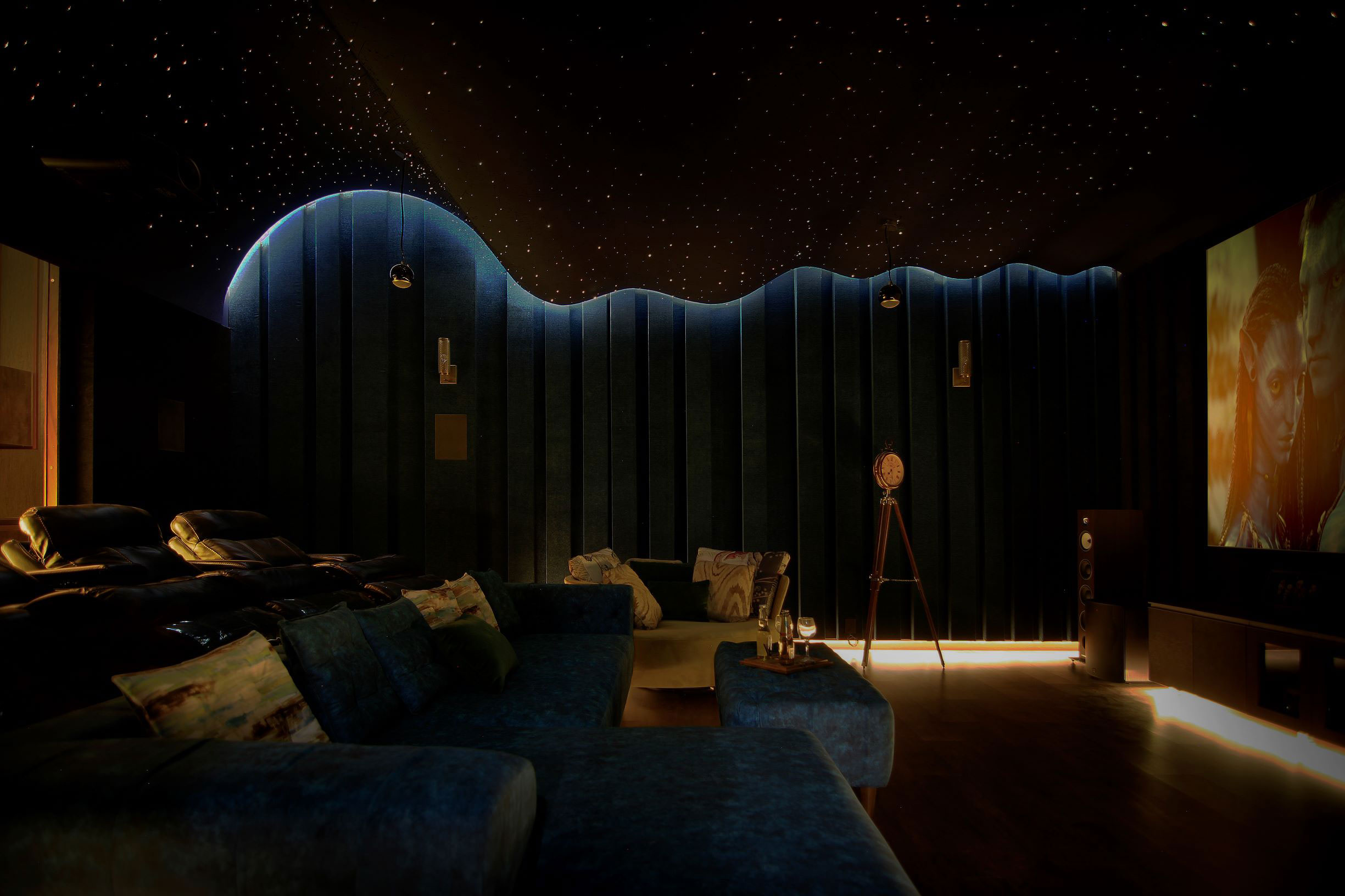 Home Theater Luxury Interior Design by NELE | Volume Zero