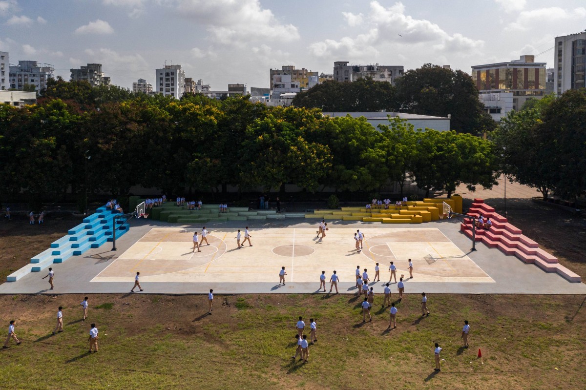 Multipurpose Court at St. Mary’s School by Playball Studio