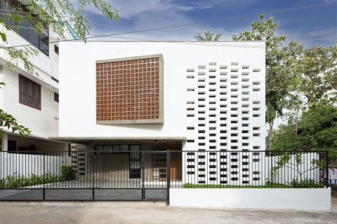 White Skube House by Srijit Srinivas  Architects