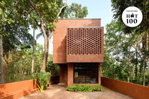 Narrow Brick House by Srijit Srinivas Architects