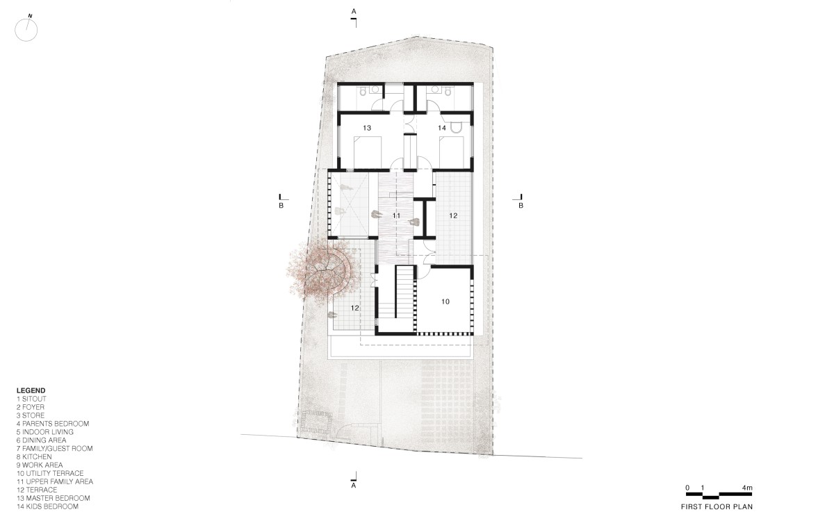 First Floor Plan - Vimal Laxmi by SJA