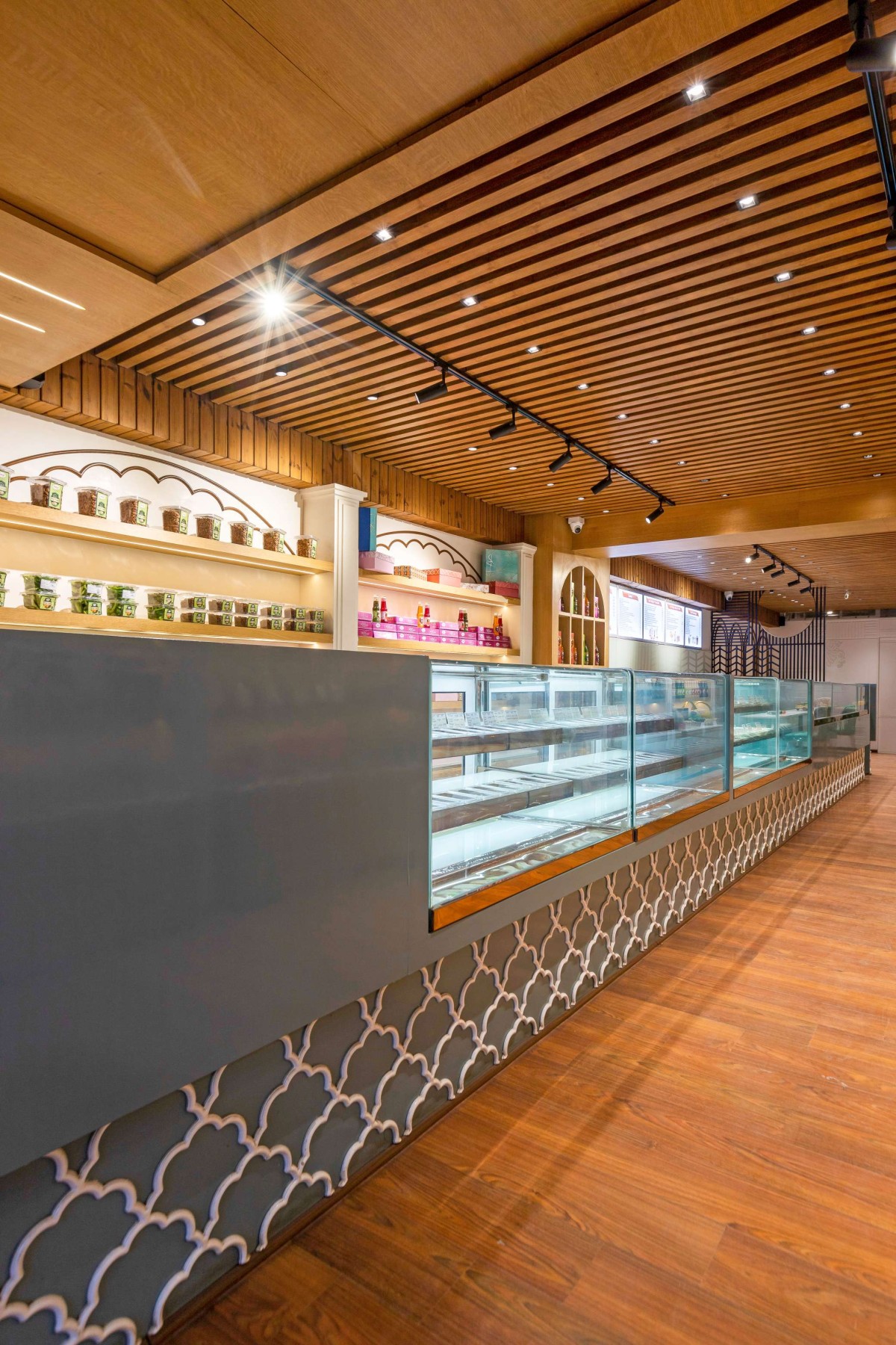 Interior view of Guruji Thandai - Drink Speciality Store by Imagine Design Studio