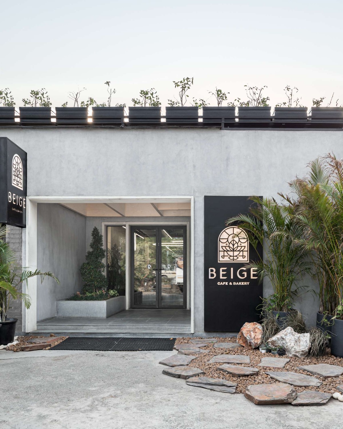 Exterior View Of BEIGE Café & Bakery by Arch.Lab