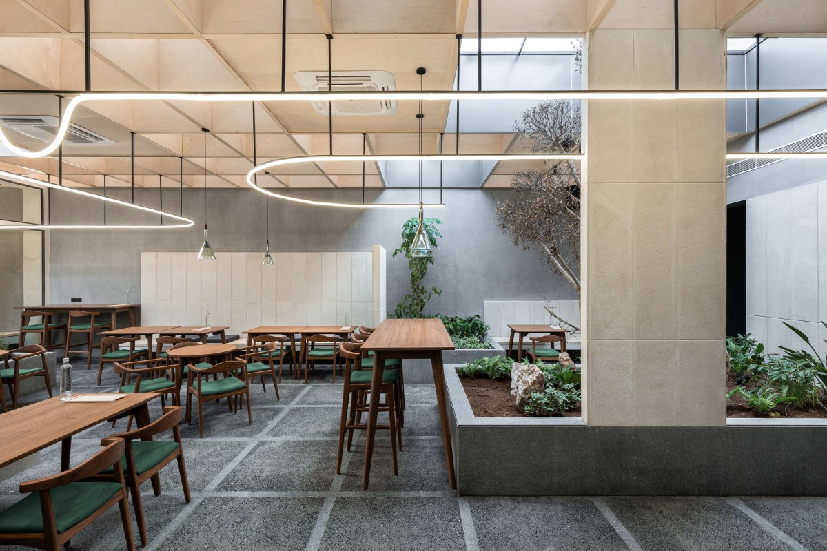 Interior view of BEIGE Café & Bakery by Arch.Lab