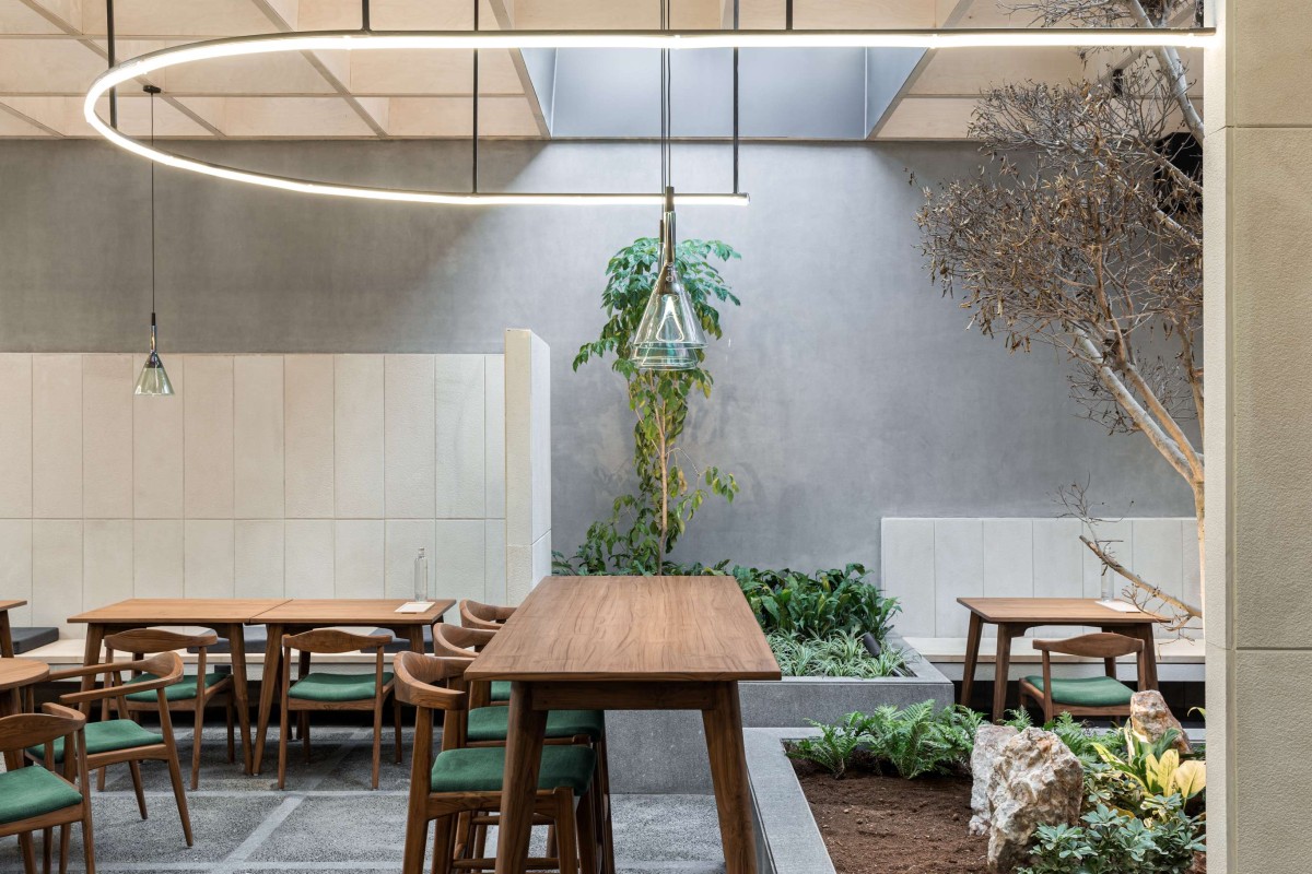 Interior view of BEIGE Café & Bakery by Arch.Lab