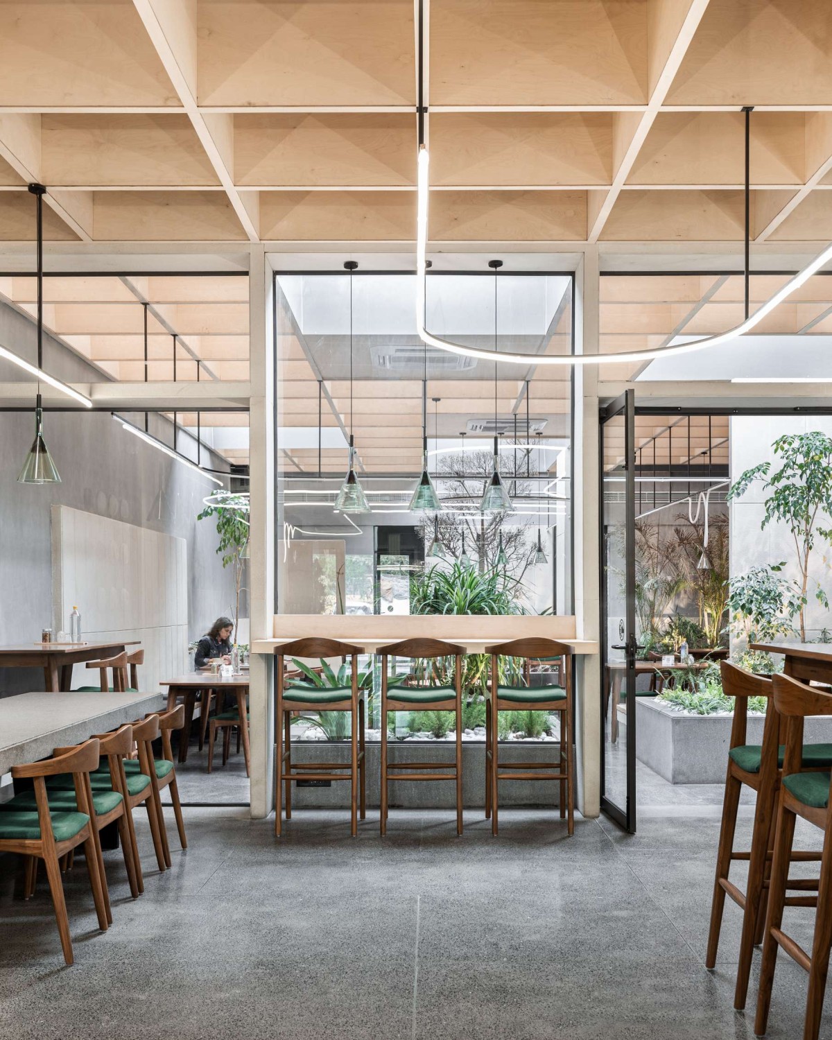 Interior view of BEIGE Café & Bakery by Arch.Lab