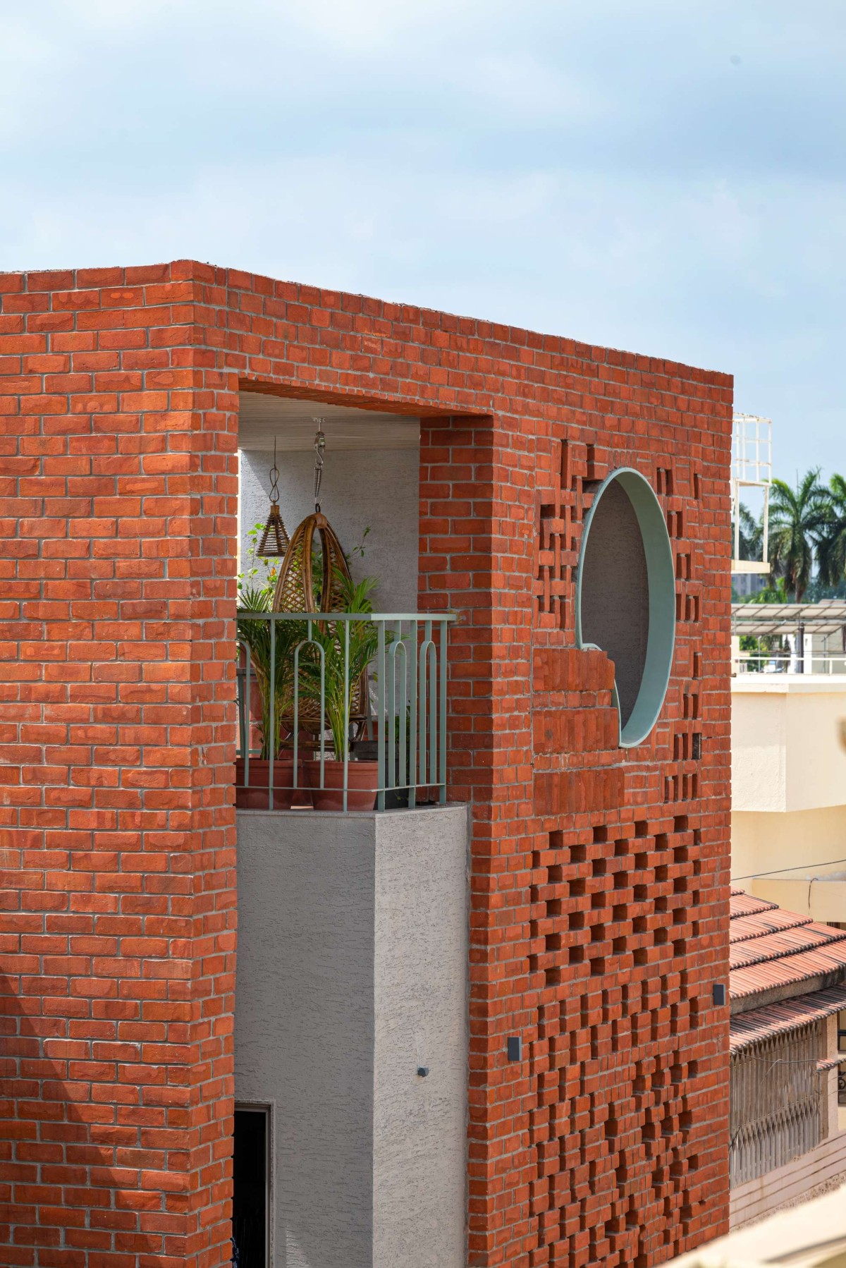 Exterior View Of Renovation of House by Manoj Patel Design Studio