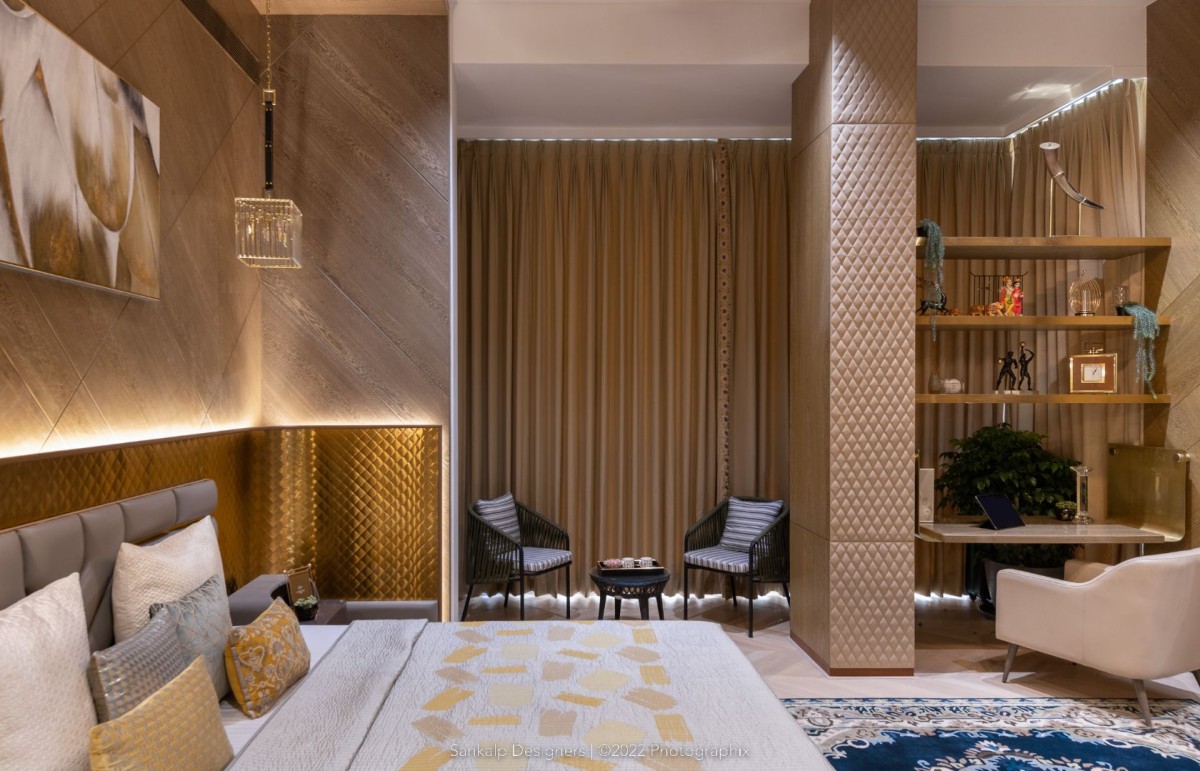 Bedroom of Bhise Residence by Sankalp Designers