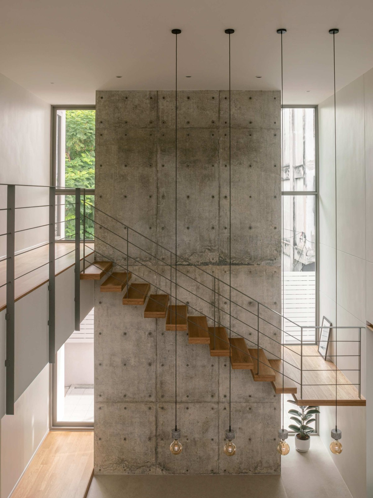 Staircase view of Masook House by Studio PATH