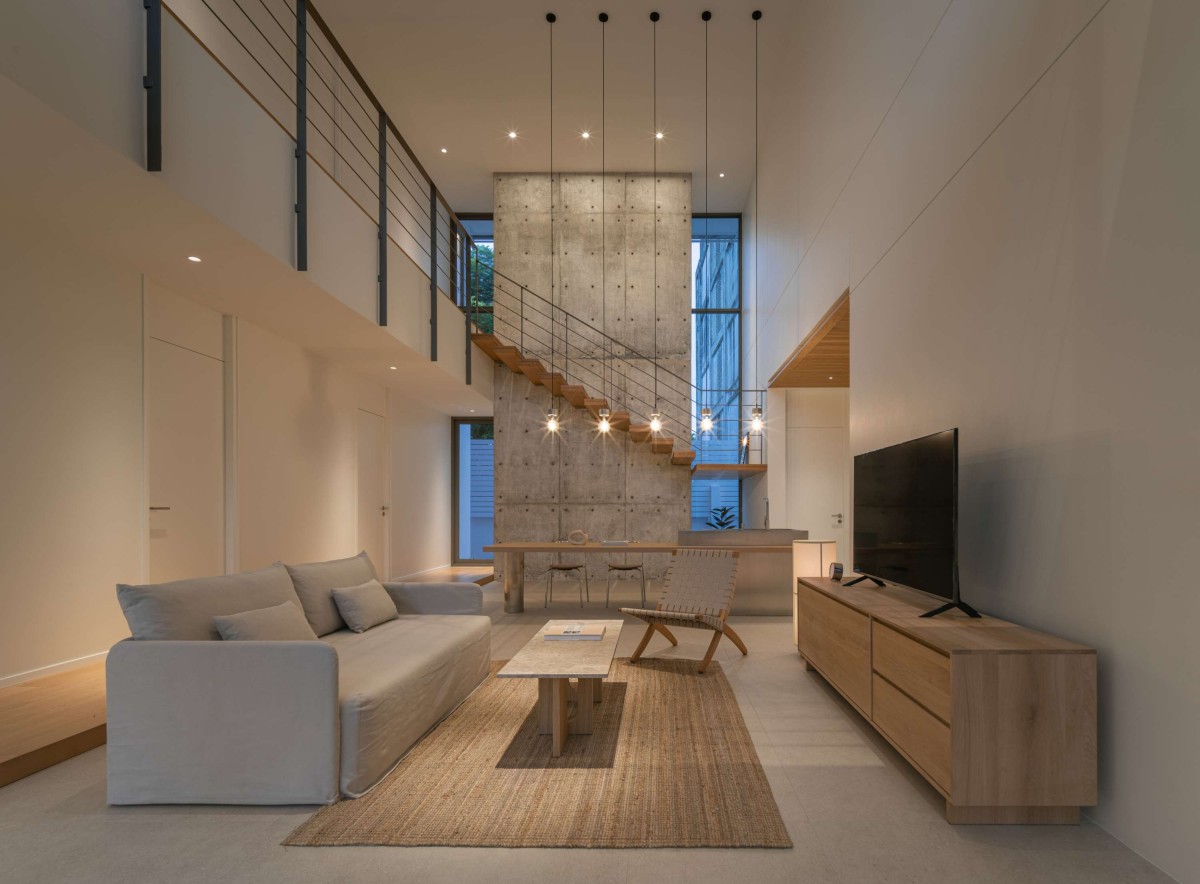 Living room of Masook House by Studio PATH