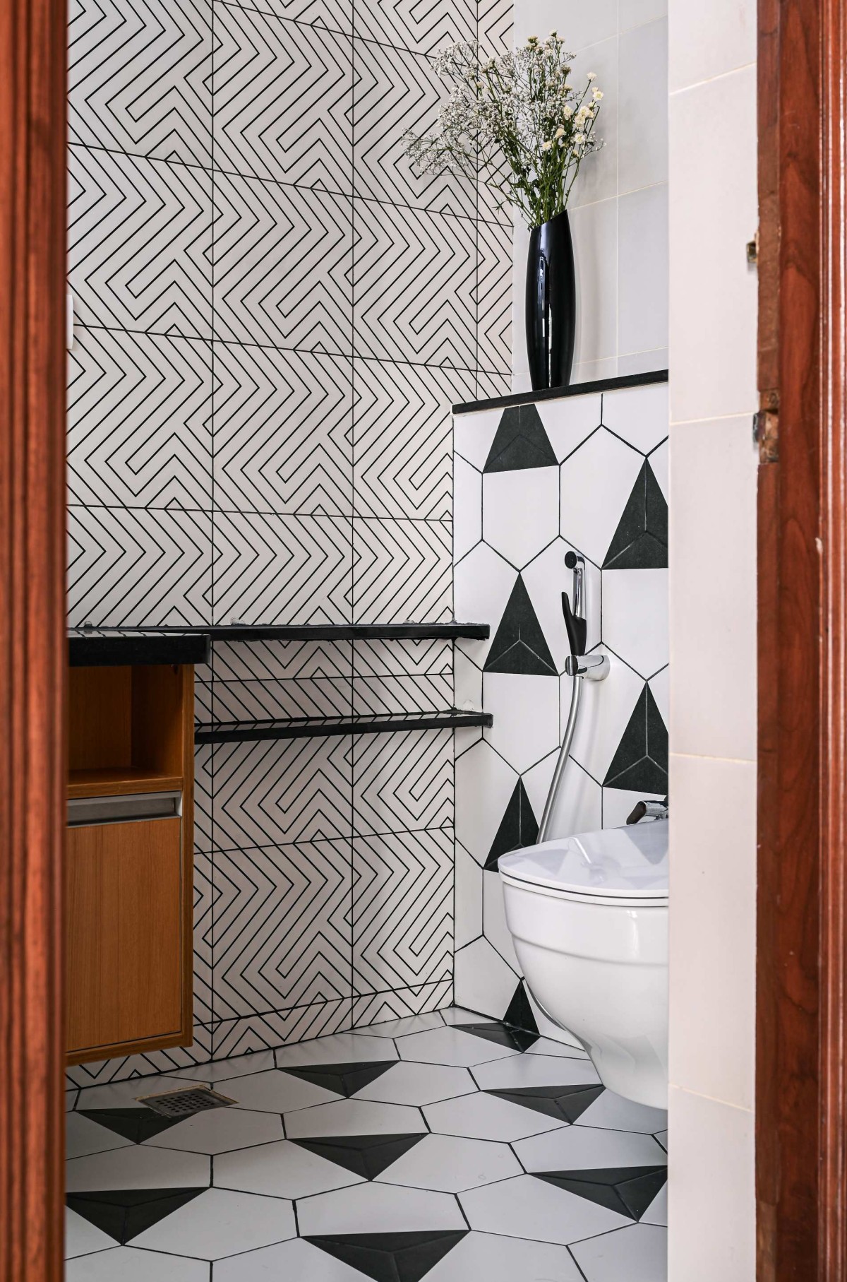 Master Bathroom of Brick and Jade by Kinaaya Design Studio