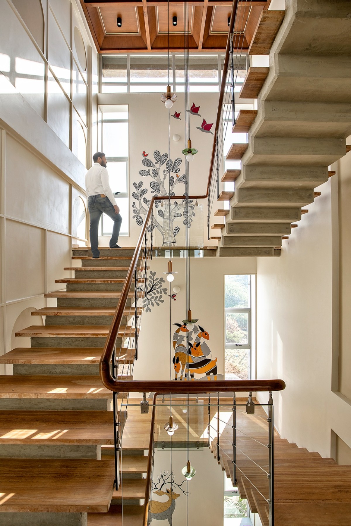 Staircase view of Shayonam by Foresight Associates