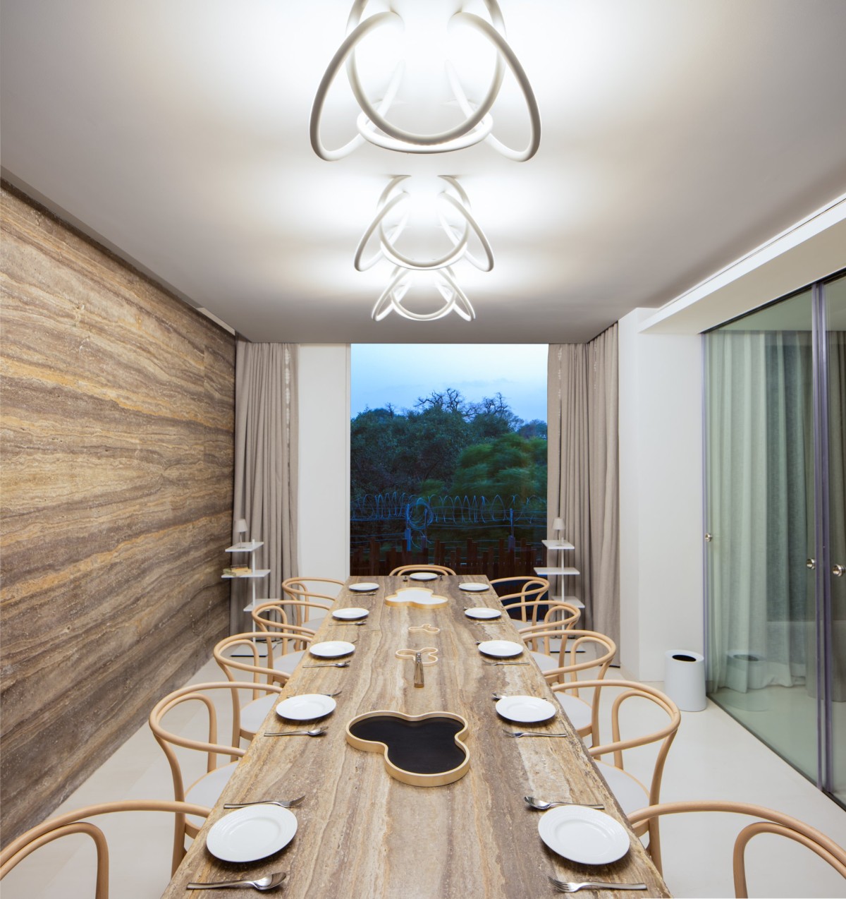 Dining room of GC House by Studio Archohm