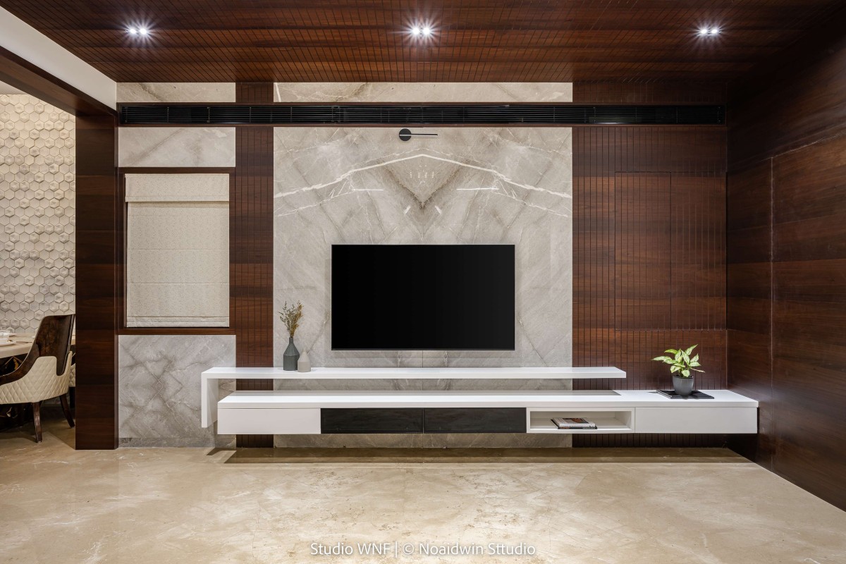 TV Unit of Aakash by Studio WnF
