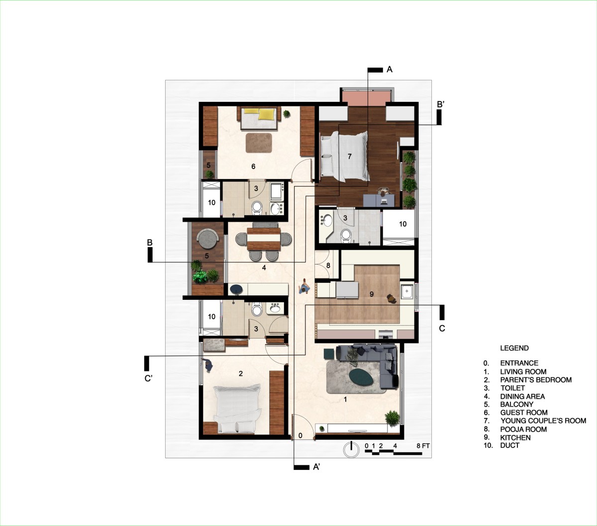 Floor Plan of Shades Of Wood by DPLJ