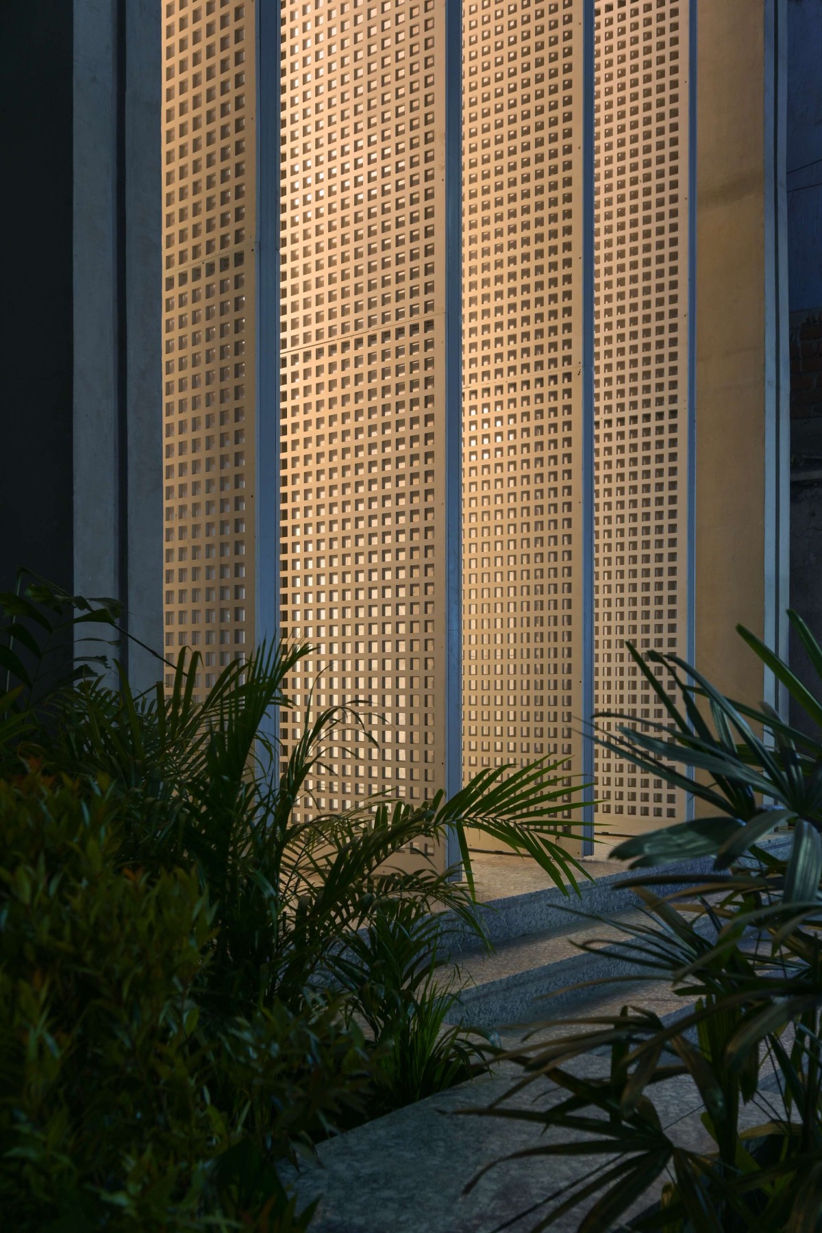 Detailed shot of Veiled Building by KUN Studio