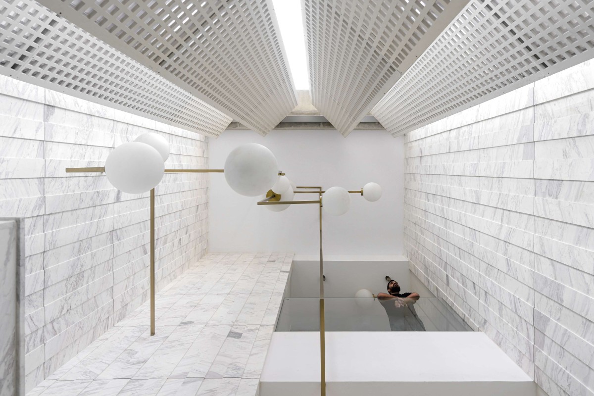 Interior view of Veiled Building by KUN Studio