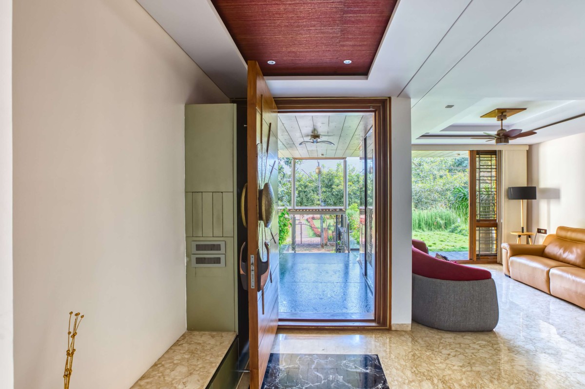 Entrance foyer and Guest Living of A Home by the Park by 4site Architects