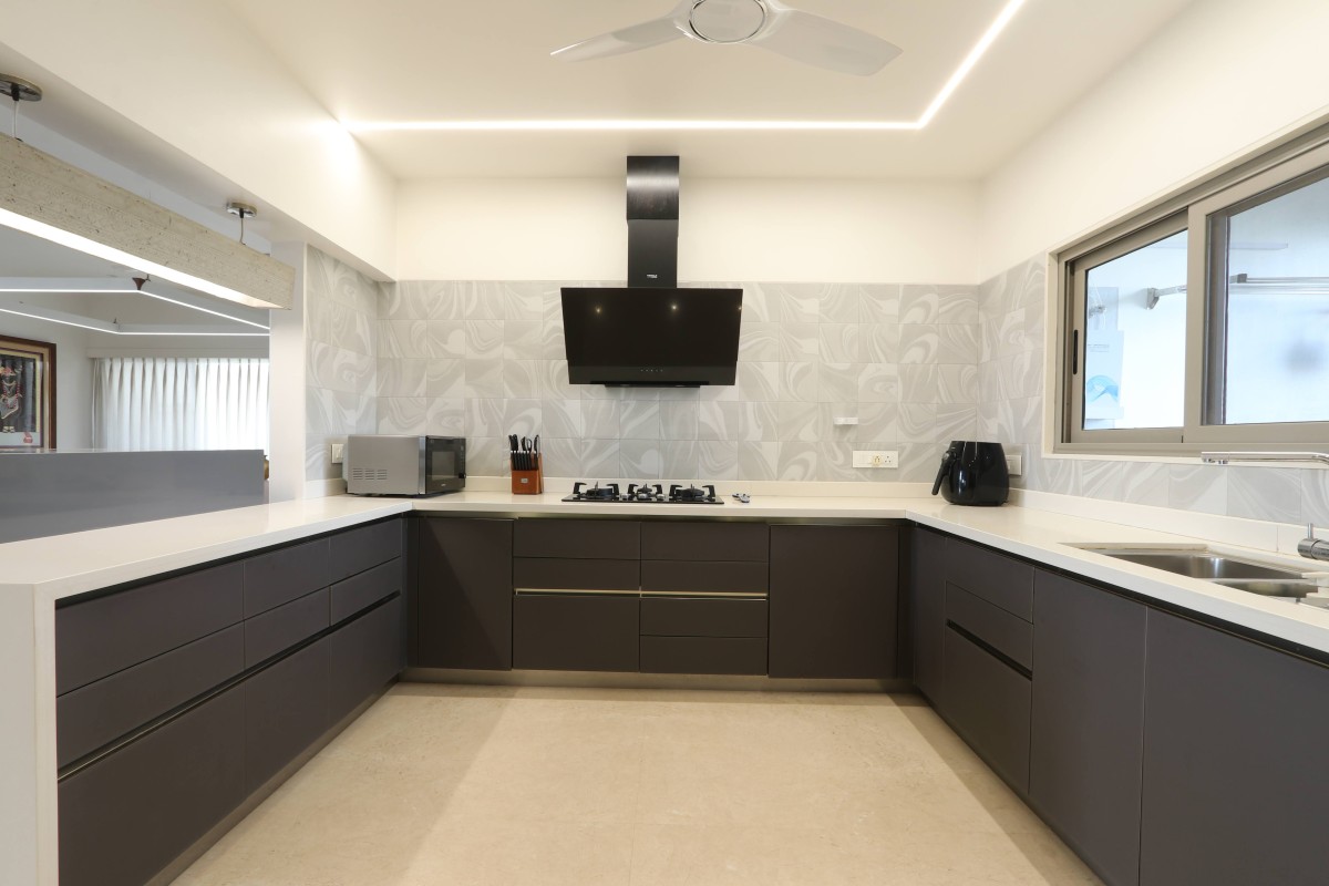 Kitchen of Majestic Penthouse by DP Dimensions