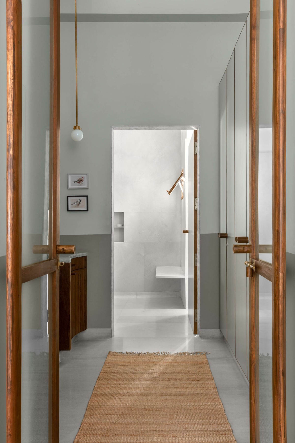 Dresser Toilet of The Courtyard House by Atelier Varun Goyal