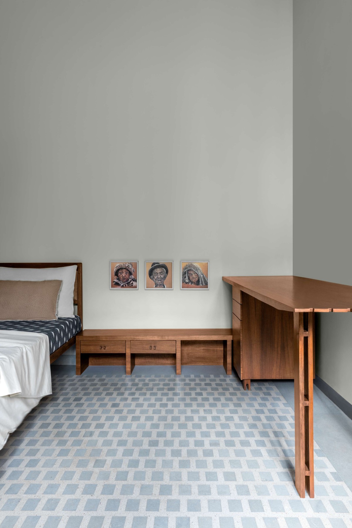 Master Bedroom of The Courtyard House by Atelier Varun Goyal