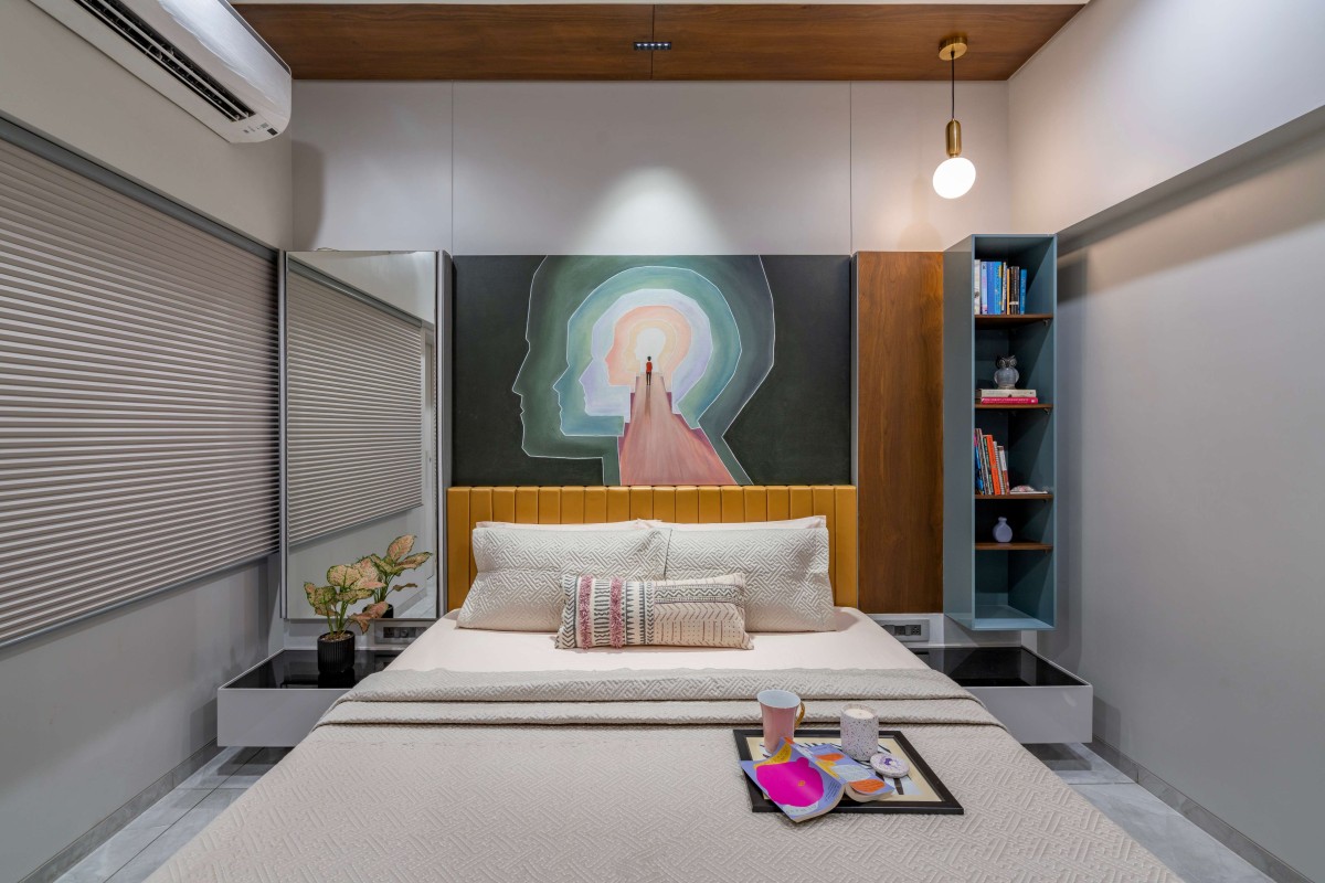 Bedroom 3 of An Amiable Enclave Of Sharnam 7 by Anand Patel Architects