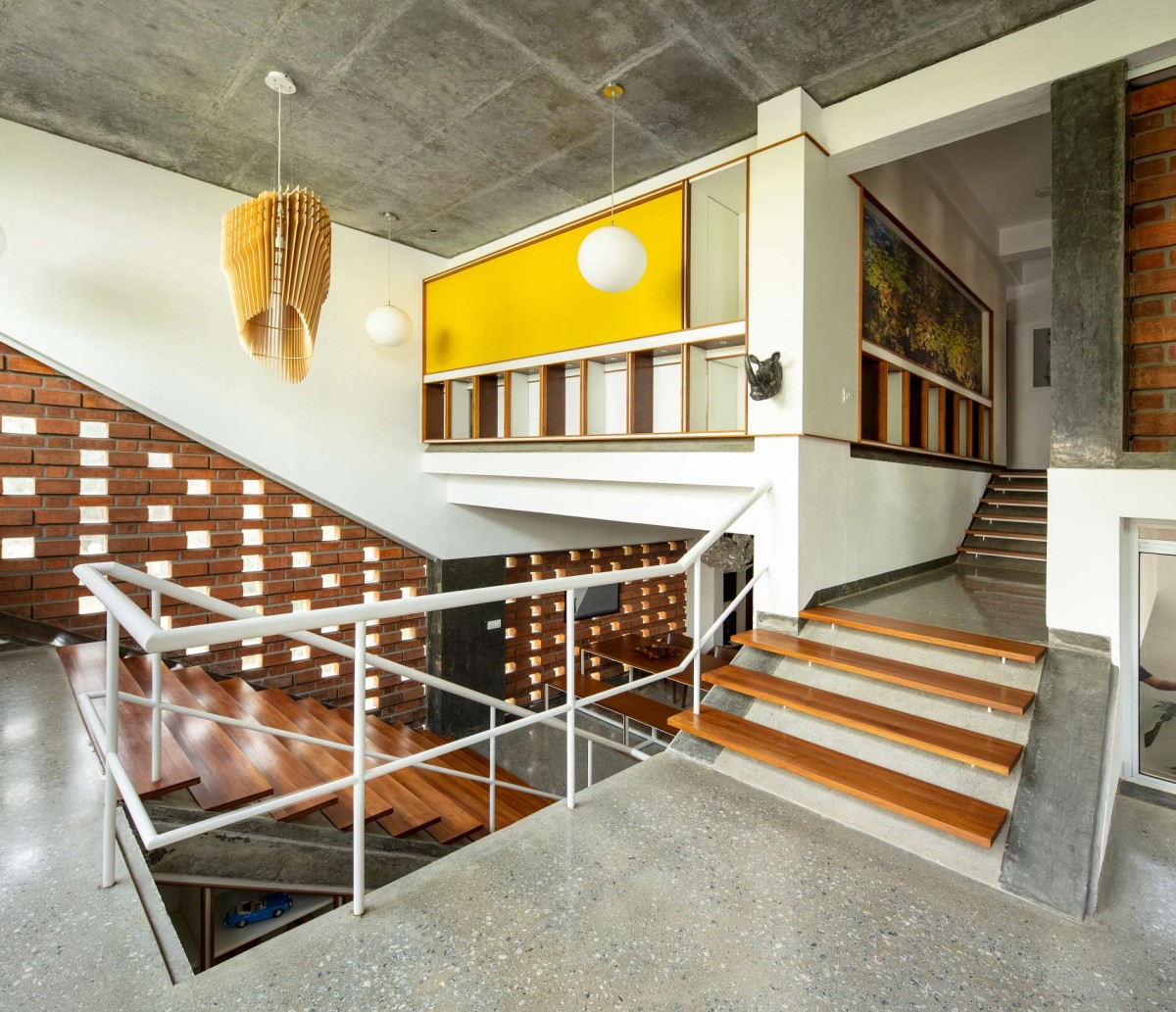 Staircase of Inside Out House by Gaurav Roy Choudhury Architects