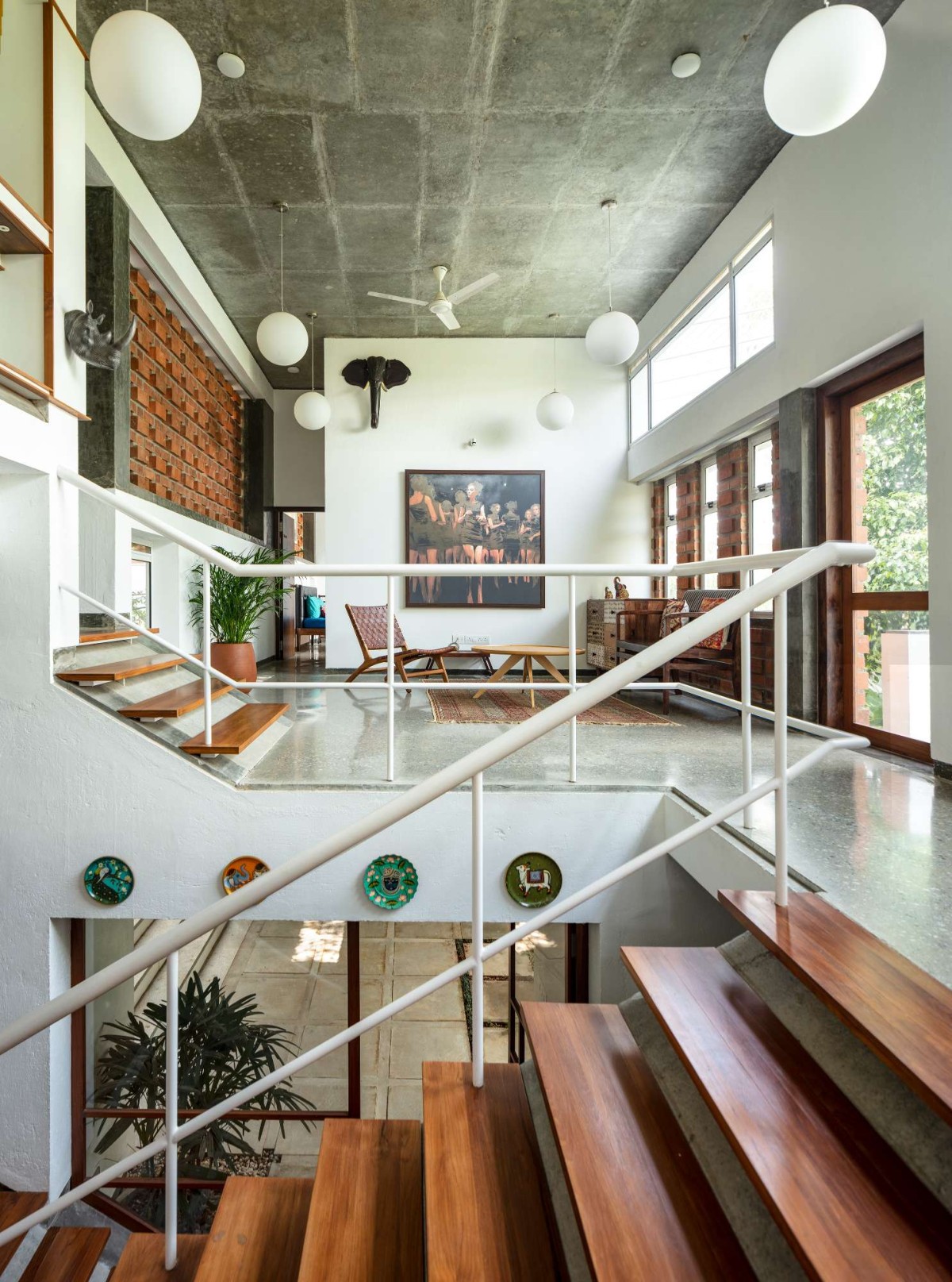 Staircase of Inside Out House by Gaurav Roy Choudhury Architects