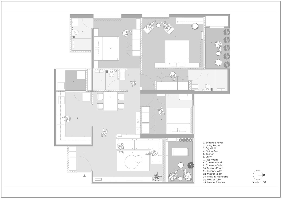 Plan of A Desert Oasis by One Habitat Studio