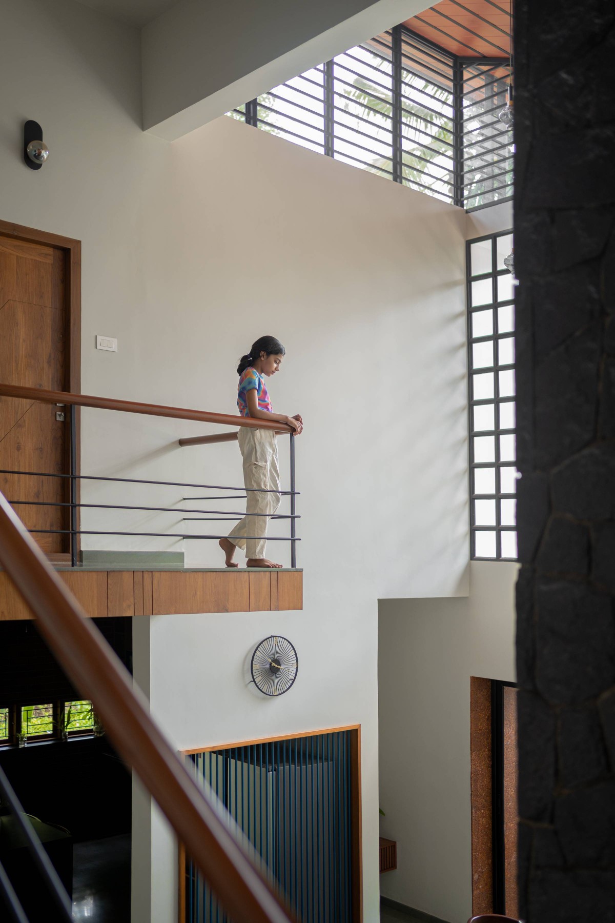 View from staircase of Tropical Incline by Bani Architects