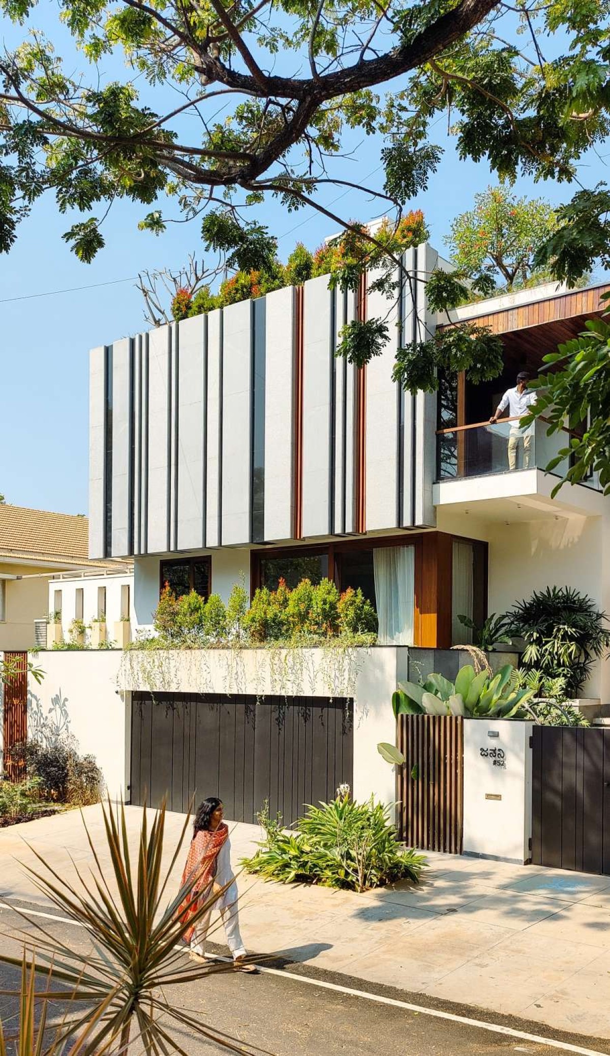 Exterior view of Janani House by Collage Architecture Studio