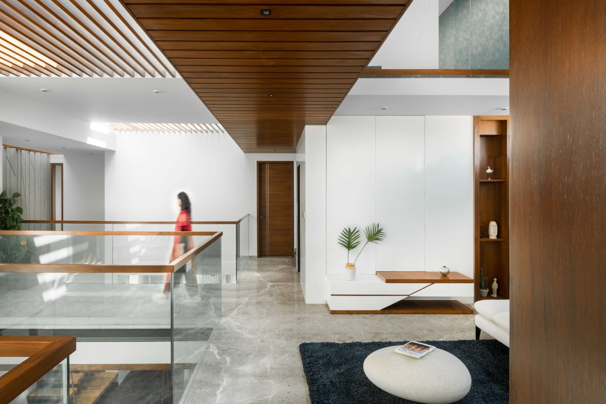 Lobby of Janani House by Collage Architecture Studio