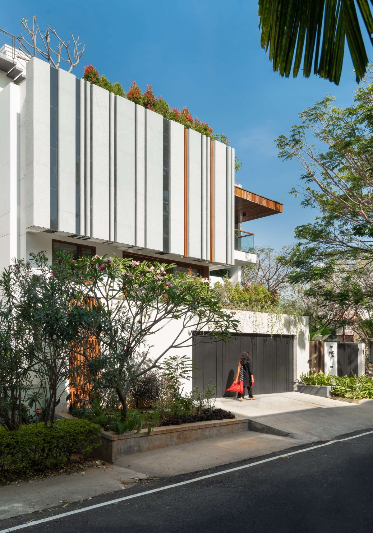 Exterior view of Janani House by Collage Architecture Studio