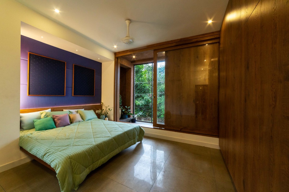 Bedroom of Manjadi House of The Bead Tree by NO Architects Designers and Social Artists