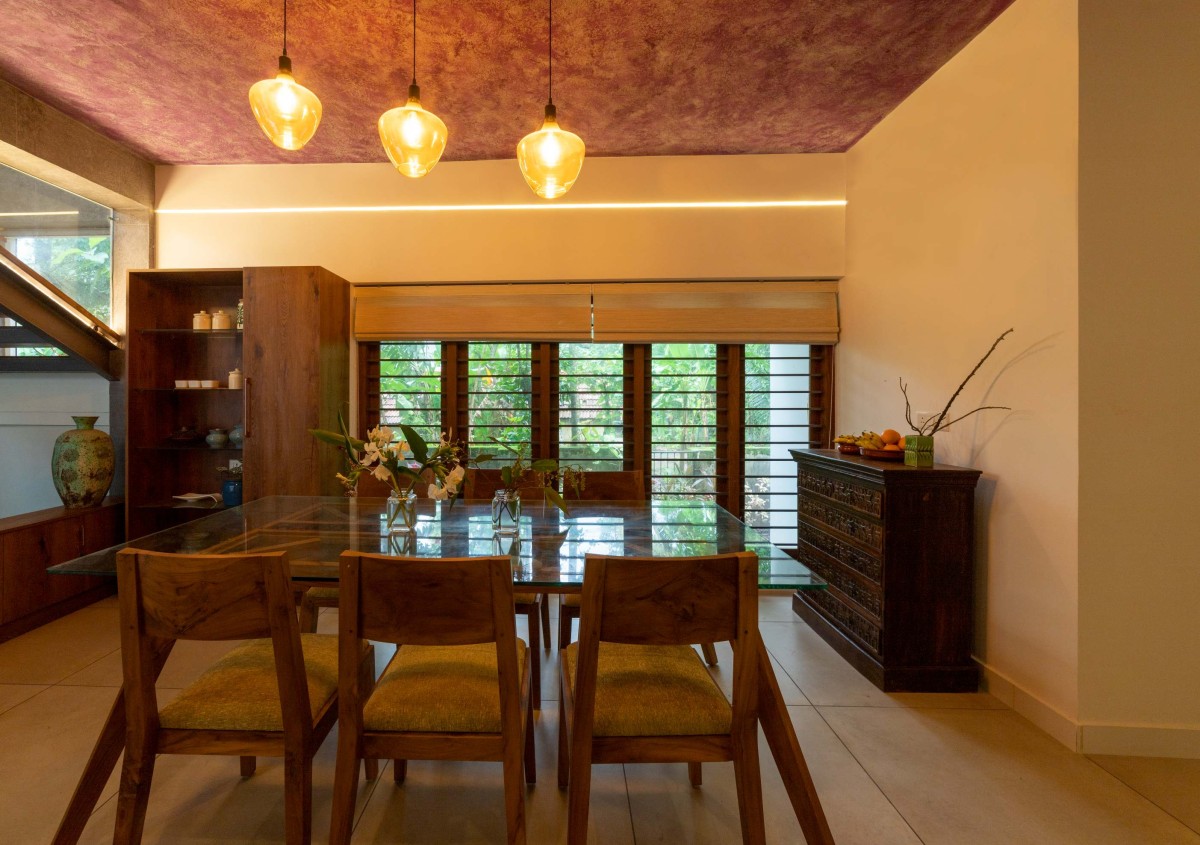 Dining of Manjadi House of The Bead Tree by NO Architects Designers and Social Artists