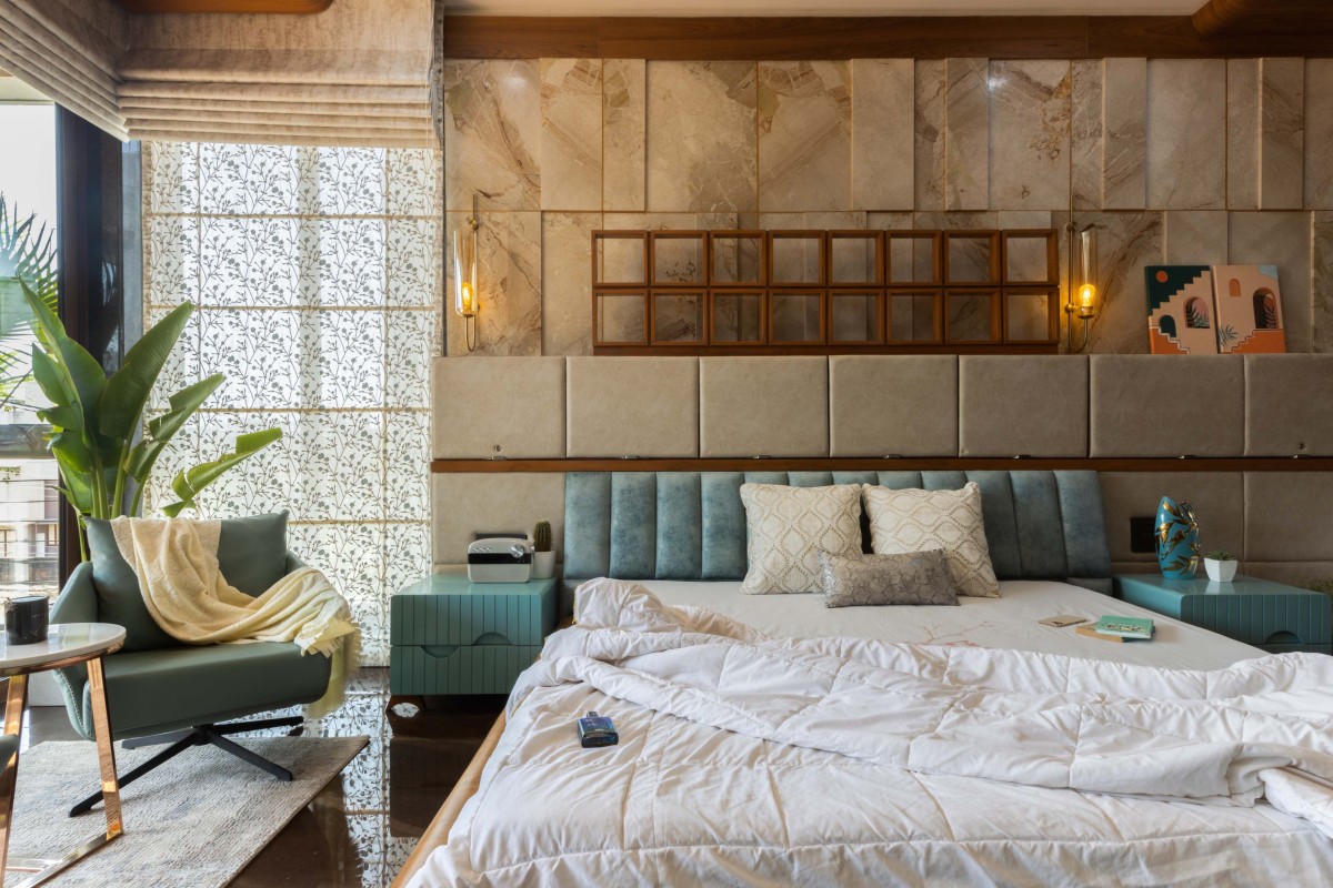 Bedroom 2 of Swapna Residence - A Harmonious Fusion of Design and Function by Architects at Work