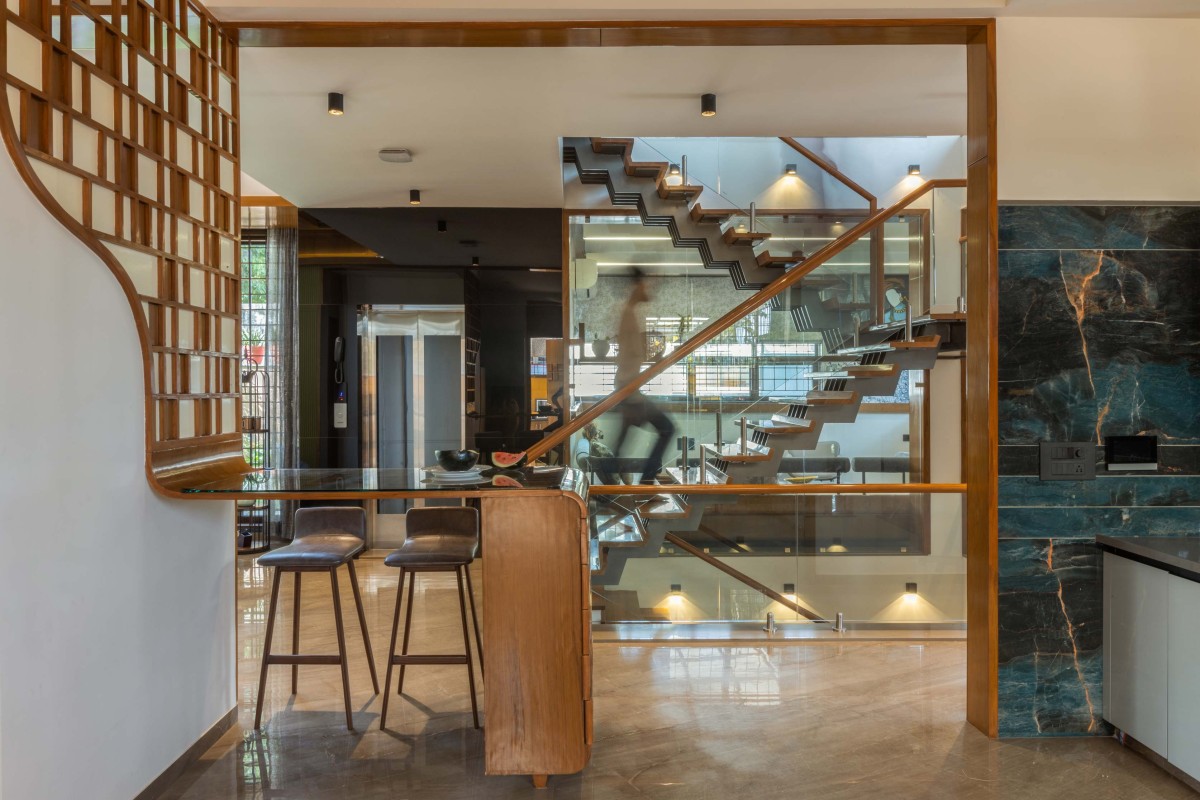 View from Kitchen of Swapna Residence - A Harmonious Fusion of Design and Function by Architects at Work