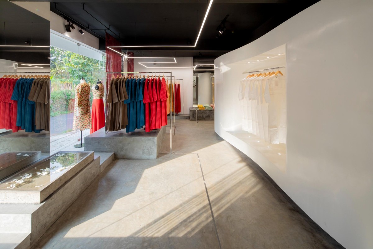 Interior view of The Store between the Lines by LIJO.RENY.Architects