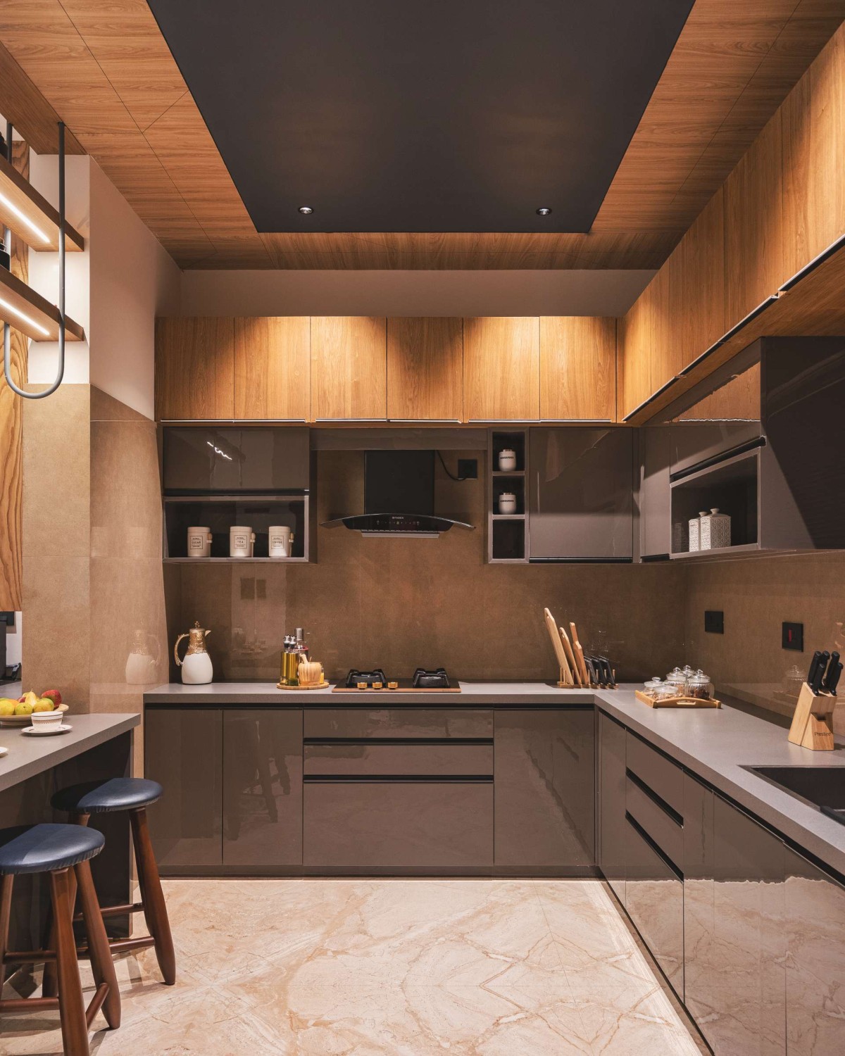 Kitchen of Avant Garde by Prekshaa Design Studio