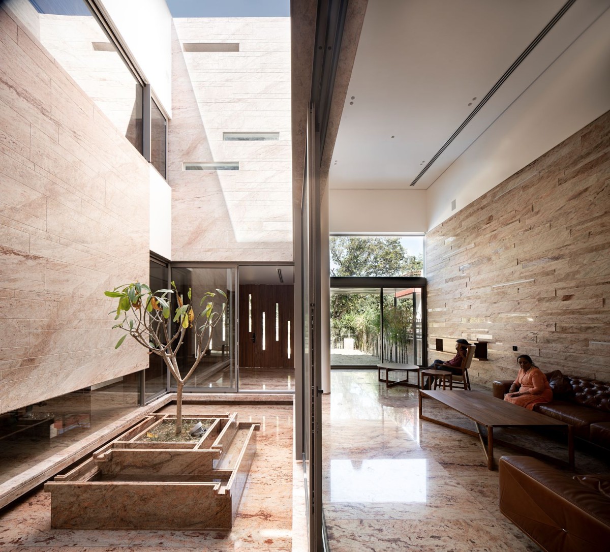 Central Courtyard and Lounge area of Residence 145 by Charged Voids