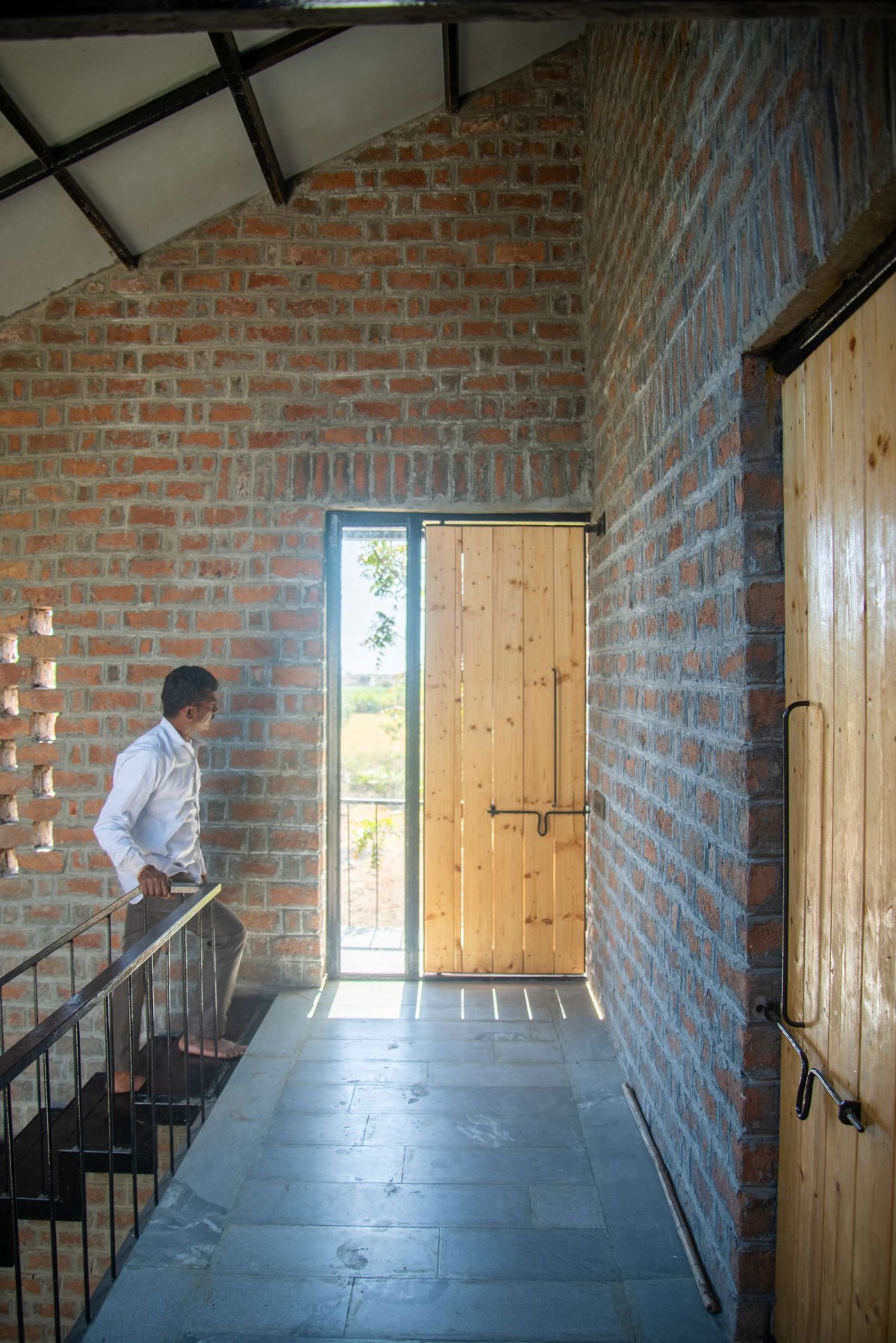 First floor view of Half Is More – House in Progress by Atelier Shantanu Autade + Studio Boxx
