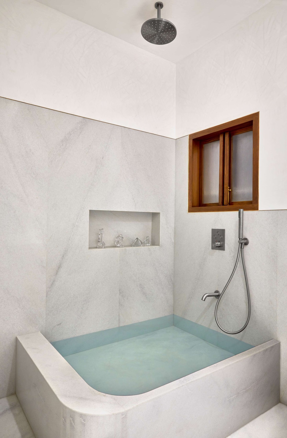 Bathroom of The Zen Apartment by Atelier Varun Goyal