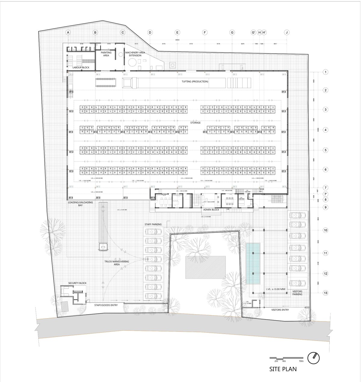 Site Plan of The Natural Floors by Barefoot Architects