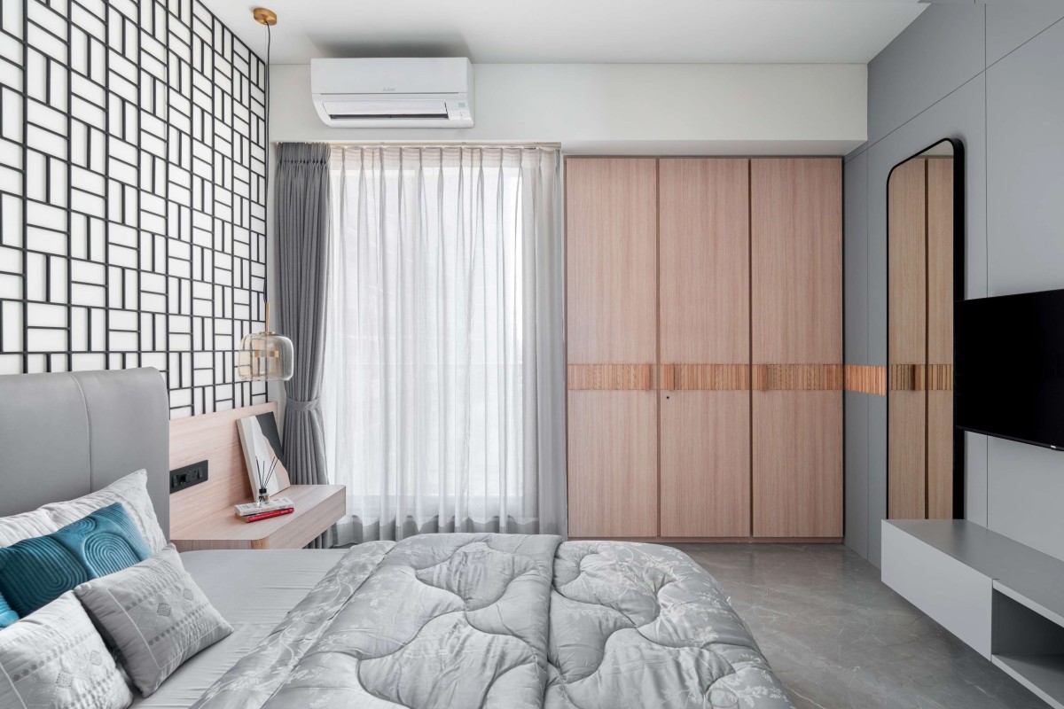 Bedroom of Santvan Sample House by aplus Design