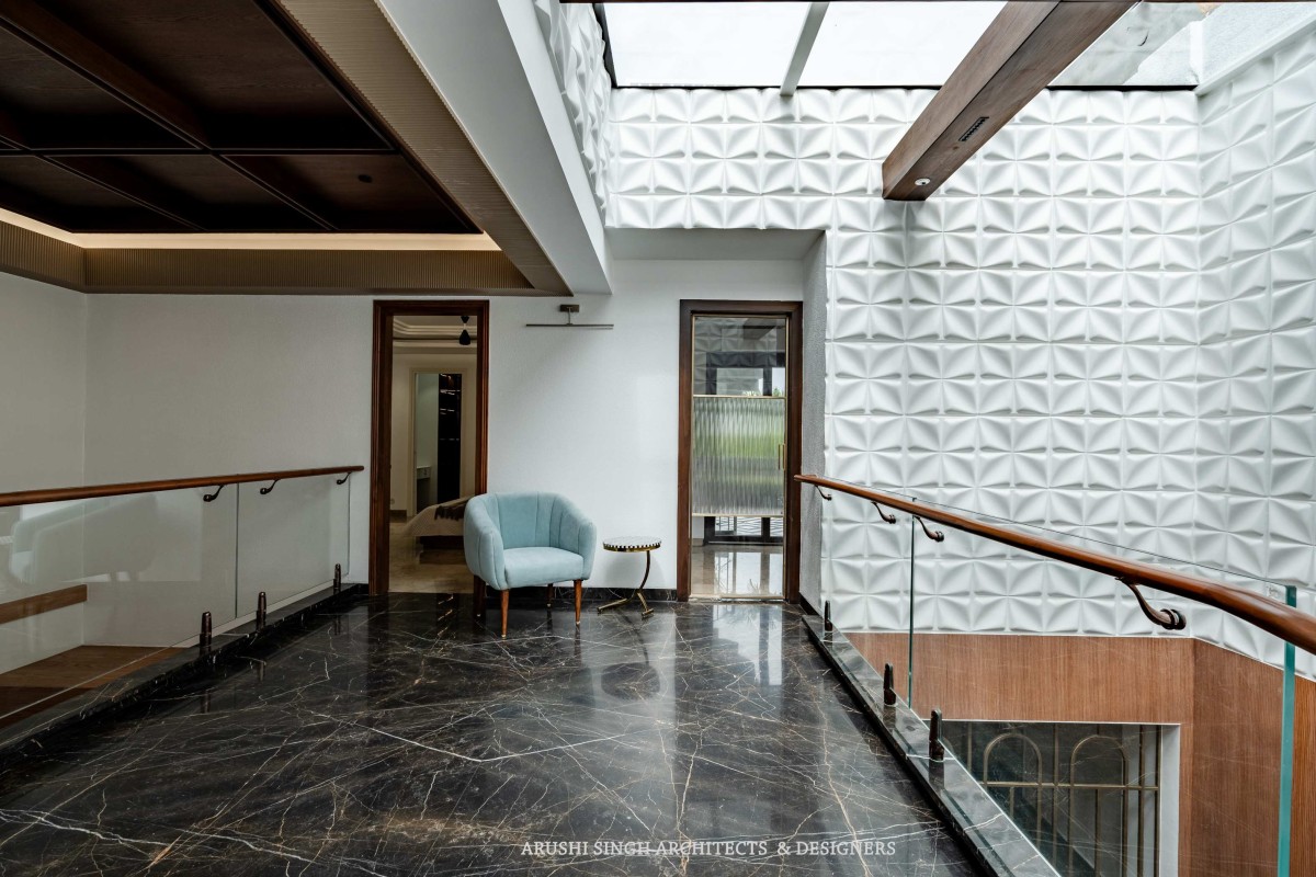 Lobby of The Narayan House by Arushi Singh Architects & Designers