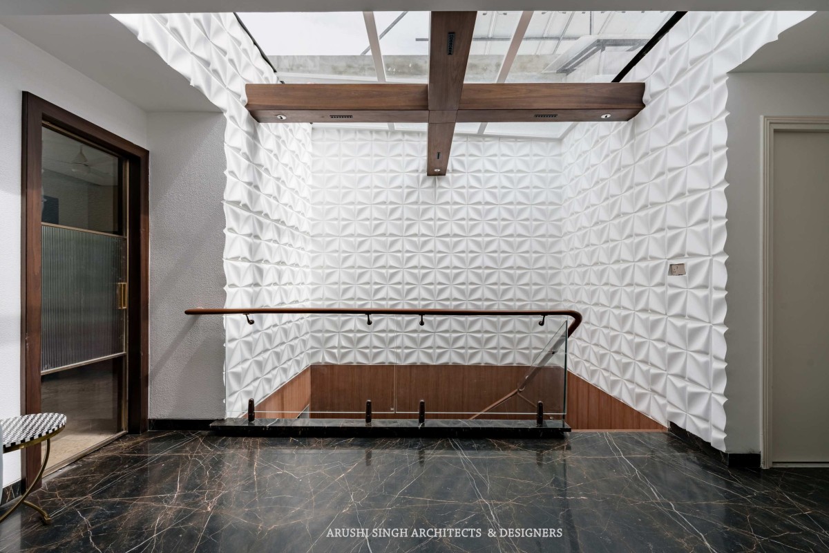 Lobby of The Narayan House by Arushi Singh Architects & Designers