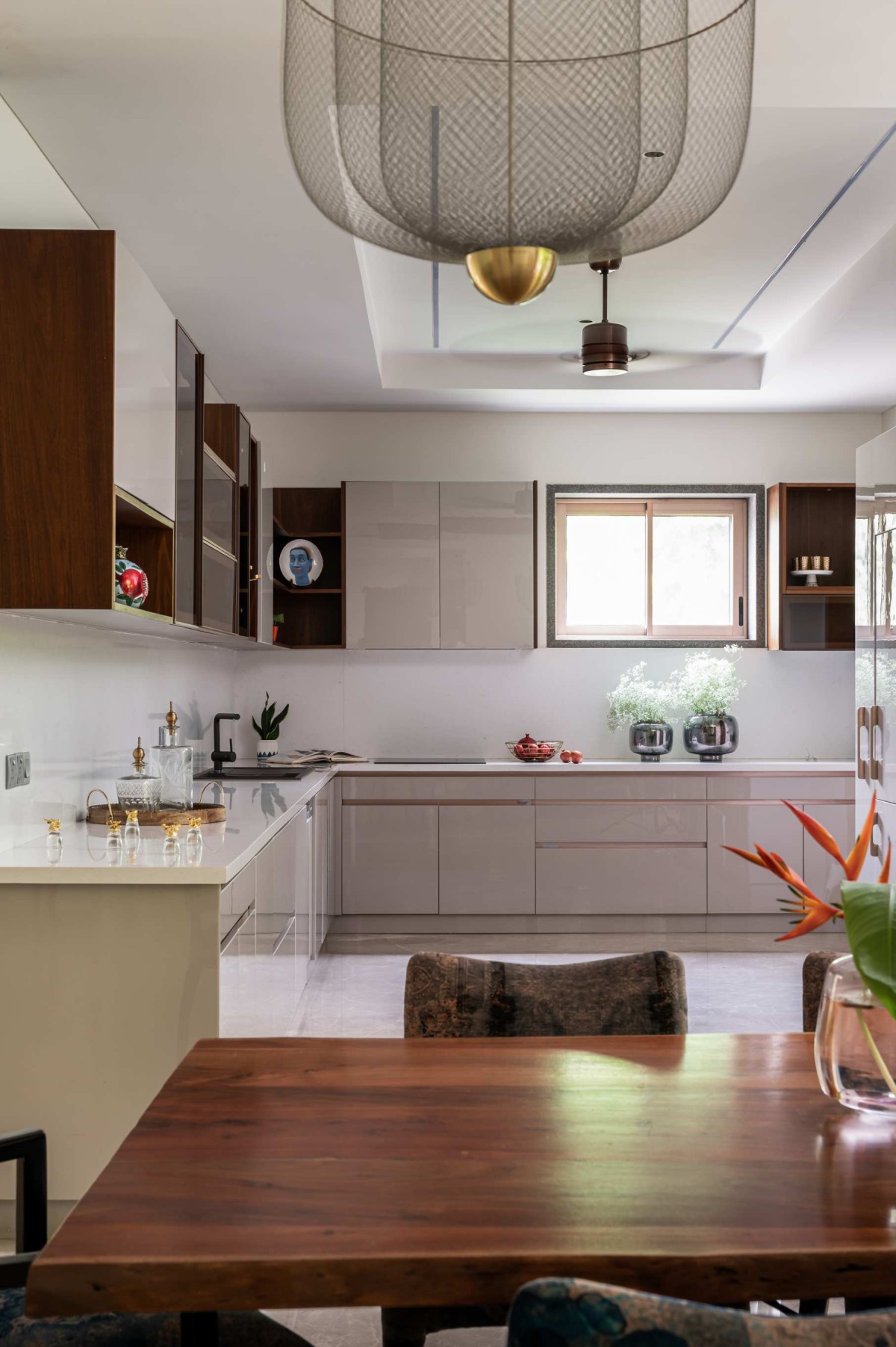 Kitchen of Ekta Villa by Beyond Spaces Design Studio