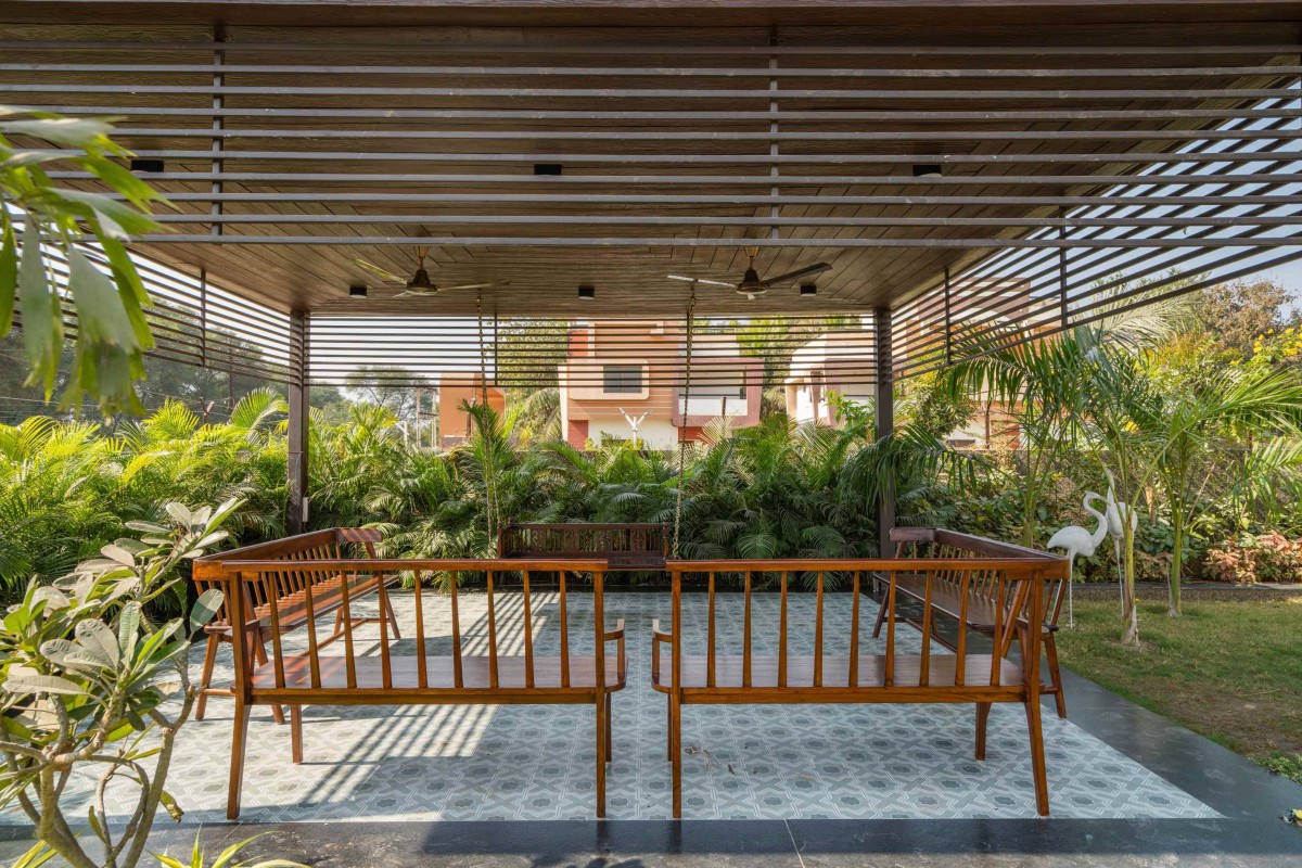 Outdoor seating of Anand by Ace Associates