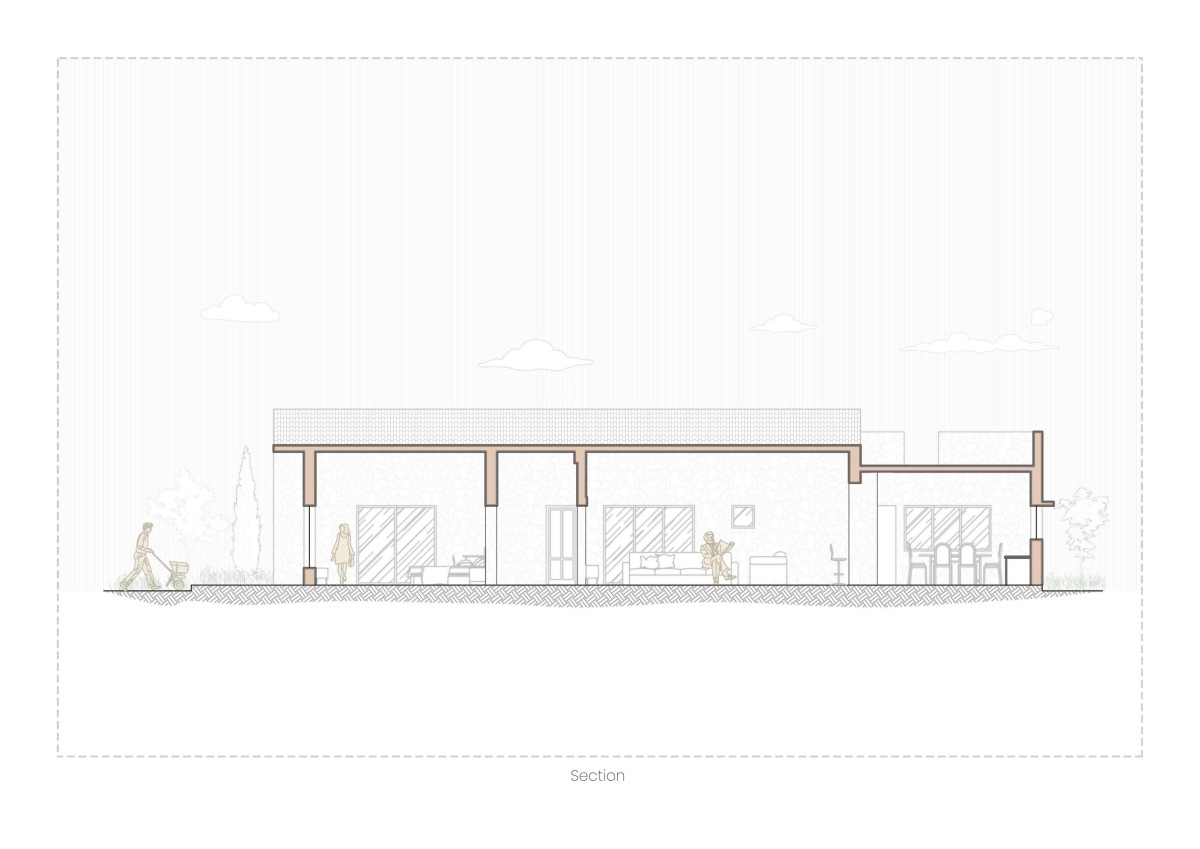 Section 1 of House & The Horizon by Aadishya Design Workshop