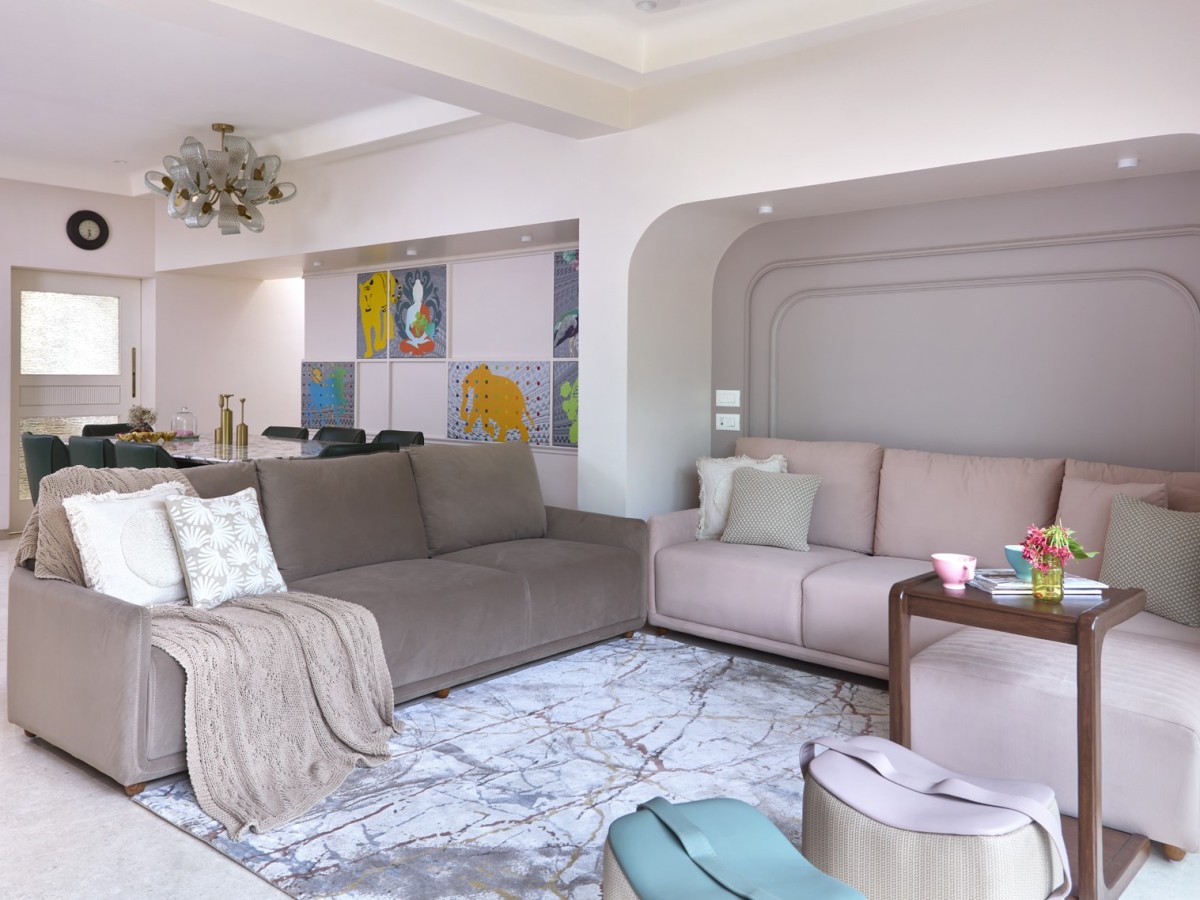 Informal Living Room of House Of Multitudes by Space Karma Design Studio